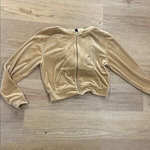 Express velour zip up hoodie size small